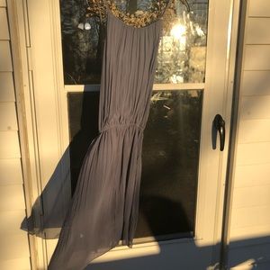 Abercrombie & Fitch BlueGray Chiffon Dress